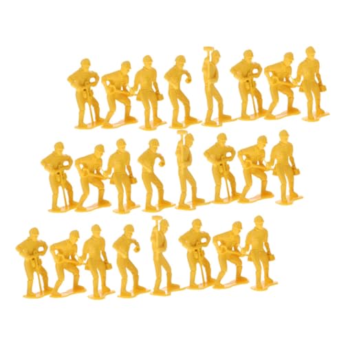 BESTonZON Realistische Miniatur-spielzeugfiguren 45-teiliges Ingenieursmodell Spielzeug Für Kinder Pädagogisches Spielzeug Landschaftsdekor-Set von BESTonZON