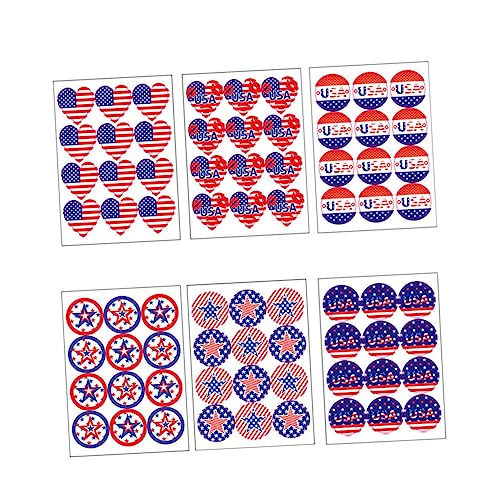 BESTonZON 48 Blätter 2020 patriotische Abziehbilder tapetenablöser Wand Sticker dekorative Sticker Cars Sticker Wall Decal car Sticker Auto Sticker Wall Sticker geschenksticker Aufkleber von BESTonZON