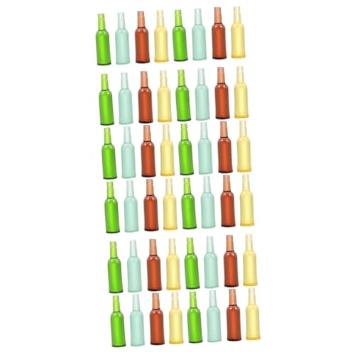 BESTonZON 48 STK Mini-Weinflasche Küchenspielzeug vortäuschen Solarlicht-Ersatzoberteil miniaturfiguren miniaturen Figuren Ornament Modelle Miniatur-Weinflaschen Miniaturszenenwerkzeuge von BESTonZON