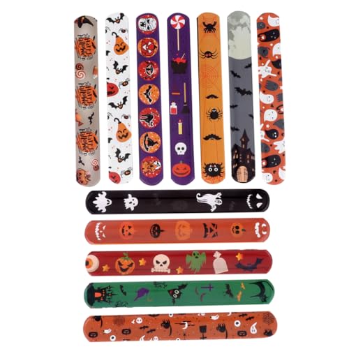 BESTonZON 48 Stück Pop-Kreis-Armband Halloween-Ringe Halloween-Zappelspielzeug Halloween-Party-Dekoration Halloween-Armband handgelenkbandage halloween deko Halloween-Klappring Partygeschenk BESTonZON 48 Stück Pop-Kreis-Armband Halloween-Ringe Halloween-Zappelspielzeug Halloween-Party-Dekoration Halloween-Armband handgelenkbandage halloween deko Halloween-Klappring Partygeschenk von BESTonZON