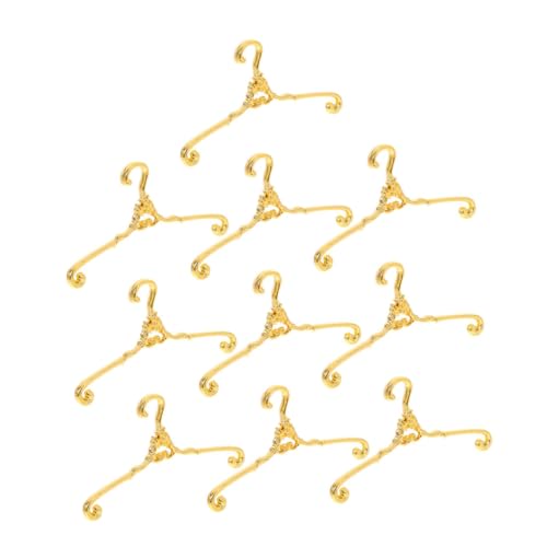 BESTonZON 48 Stück Teiliges Mini Metallkleiderbügel für Puppen Langlebige Drahtständer zur Praktischen Aufbewahrung und Präsentation von Puppenkleidung für Realistische Puppenhaus BESTonZON 48 Stück Teiliges Mini Metallkleiderbügel für Puppen Langlebige Drahtständer zur Praktischen Aufbewahrung und Präsentation von Puppenkleidung für Realistische Puppenhaus von BESTonZON