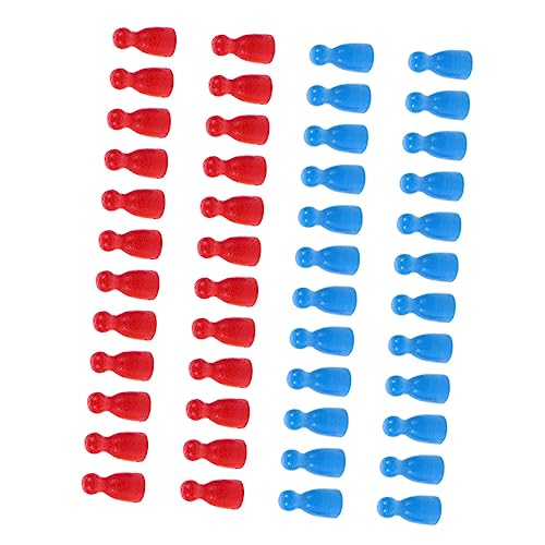BESTonZON 48 Stück Verpfänden Blau Schach Bauern Holz Rot BESTonZON 48 Stück Verpfänden Blau Schach Bauern Holz Rot von BESTonZON