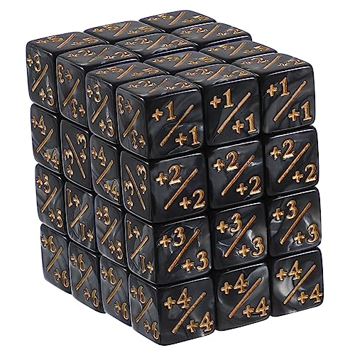 BESTonZON 48-teiliges Würfelzähler-Set Aus Acryl Für Plus/Minus Stapelbare Token- Mit Ästhetischem Design Für Kartenspiele von BESTonZON