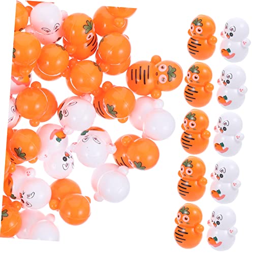 BESTonZON 48st Karottenbecher Exquisites Becherdekor Osterhasen-becherspielzeug Osterdekorationen Kaninchen-tumbler- Kleiner Wackelhase Kleines Hasenspielzeug Wackeln Plastik von BESTonZON