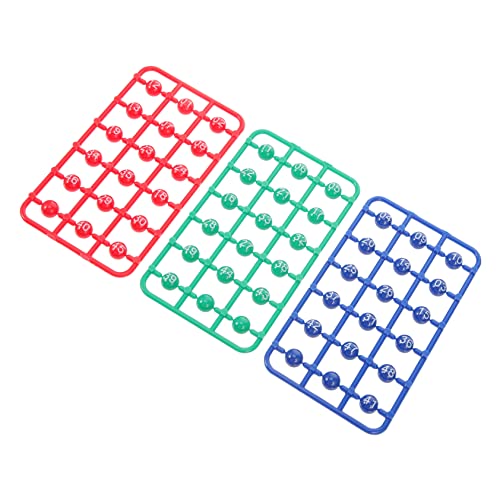 BESTonZON 49 Stück Sphäre Partybälle Schmierer Mini-Bingo-Kugeln Partyspielbälle Mini-Pong-bälle Kapseln Kugel Party Tombola Bälle Bingokugeln Mit Käfig Lotteriekugeln Zur Unterhaltung Abs von BESTonZON