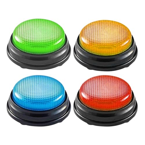 BESTonZON 4Pcs Summer Tasten Kinder Trivia Games Antwort Summer Mit Sound Antwortknopf Antwort -Summer -Taste Für Klassenzimmerspielshow von BESTonZON