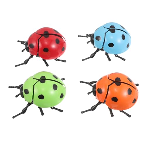BESTonZON 4Stücke Aufzieh Marienkäfer Farbenfrohe Krabbelkäfer mit Uhrwerkmechanismus für Partys und Lernspiele Robustes Kunststoffdesign Interaktives Spielvergnügen BESTonZON 4Stücke Aufzieh Marienkäfer Farbenfrohe Krabbelkäfer mit Uhrwerkmechanismus für Partys und Lernspiele Robustes Kunststoffdesign Interaktives Spielvergnügen von BESTonZON