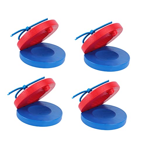 BESTonZON 4Stücke Holzspielzeug Percussion Instrument Pädagogische Kastagnetten für Kleinkinder Leicht und Sicher für Musikalische Früherziehung Fördert die Sinneswahrnehmung BESTonZON 4Stücke Holzspielzeug Percussion Instrument Pädagogische Kastagnetten für Kleinkinder Leicht und Sicher für Musikalische Früherziehung Fördert die Sinneswahrnehmung von BESTonZON