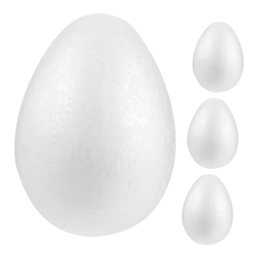 BESTonZON 4Stücke Schaumstoffeier für DIY Osterbasteleien Leicht Bemalbar und Dekorierbar für Kreative Familienaktivitäten und Festliche Osterdekorationen Robust BESTonZON 4Stücke Schaumstoffeier für DIY Osterbasteleien Leicht Bemalbar und Dekorierbar für Kreative Familienaktivitäten und Festliche Osterdekorationen Robust von BESTonZON