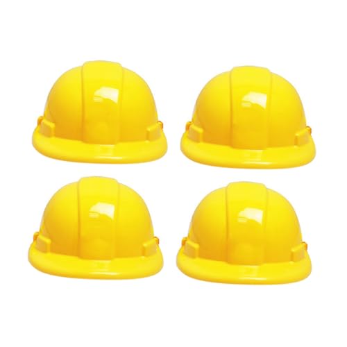 BESTonZON 4Stücke Teiliges Ingenieurhelm Umweltfreundlicher Schutzhelm für Kreatives Sicheres Rollenspiel für Jungen und Mädchen Lustige Bauhelme für Perfektes für Kreativität von BESTonZON