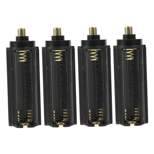 BESTonZON 4er-Box Zubehör Für Batteriekästen 3 AAA-batteriegehäuse Batteriebehälter Selber Bauen Zubehör Für Taschenlampen Einfaches Gehäuse Für Die Batterie AAA Batteriehalter Black Abs BESTonZON 4er-Box Zubehör Für Batteriekästen 3 AAA-batteriegehäuse Batteriebehälter Selber Bauen Zubehör Für Taschenlampen Einfaches Gehäuse Für Die Batterie AAA Batteriehalter Black Abs von BESTonZON