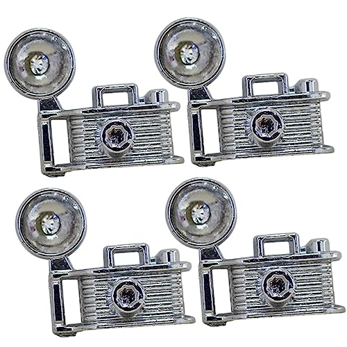 BESTonZON Mini-hauskamera Miniatur-Retro-kameramodell 4er-Pack Für Jungen Und Mädchen Miniatur- Für Spielzeughäuser von BESTonZON