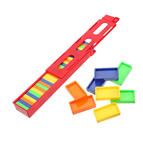 BESTonZON 5 Domino für kinderspielzeug Educational Toys Desktop- Bausteinspielzeug aus Kunststoffbausteinen Blockspielzeug für die frühe Bildung Plastik von BESTonZON