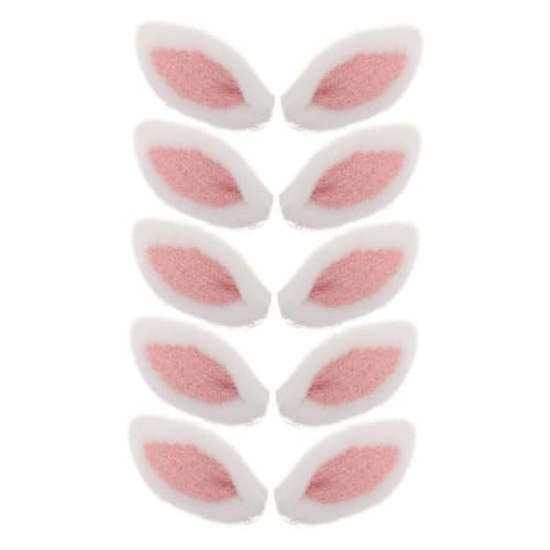 BESTonZON 5 Paare DIY Hasenohren Haarclip Bastel Accessoires für Kreative Haarschmuck Dekorationen für Partys Hochzeiten und Haaraccessoires BESTonZON 5 Paare DIY Hasenohren Haarclip Bastel Accessoires für Kreative Haarschmuck Dekorationen für Partys Hochzeiten und Haaraccessoires von BESTonZON