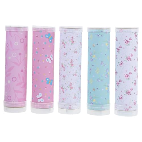 BESTonZON 5 Sätze DIY Kaleidoskop Materialpaket für Einfach Zusammenzubauen Papiermaterialien Kreatives Basteln für Kunstprojekte als Schulparty gastgeschenk von Feinmotorik und Eltern von BESTonZON