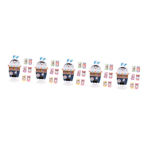 BESTonZON 5 Sätze Mini-verkaufsautomat -laufklammer Mini-zubehör Spielzeuge Mini-süßigkeitenspender Süßigkeiten-Spiel-preise-Spielzeug Mini-Spielzeug Automatisch Geschenk Kind Plastik von BESTonZON