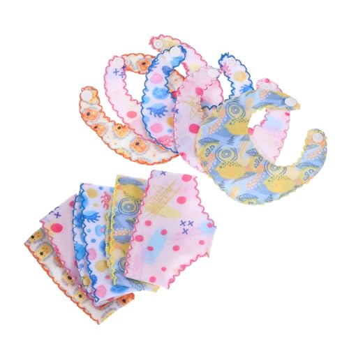 BESTonZON 5 Sätze Puppenwindel-lätzchen Wiederverwendbar Kleidung Puppen Höschen Unser Puppe Lätzchen Mädchen Windeln Zubehör Spielzeuge Spielzeugpuppen-Unterhose Puppenhöschen Stoff von BESTonZON
