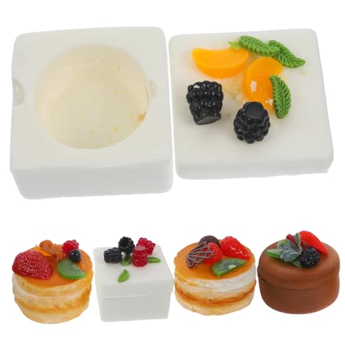 BESTonZON 5 Sätze Teiliges Emulierte Kuchenförmige Aufbewahrungsboxen für DIY Bunte Plastikboxen zum Basteln Junge Mädchen Geschenk von BESTonZON