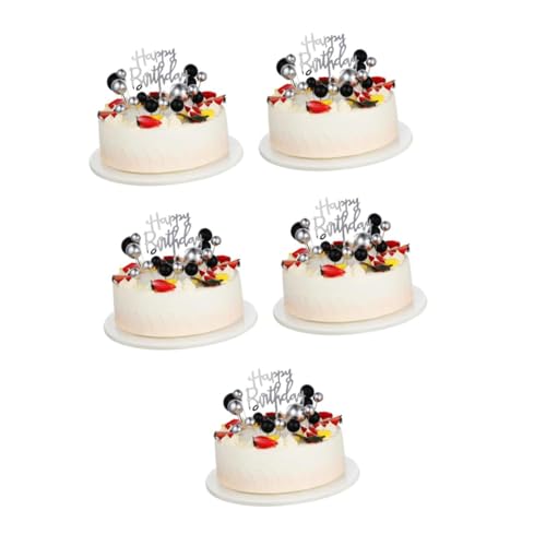 BESTonZON 5 Sätze schwarzgoldene Kuchendekoration Ballon-Kuchendekorationen Disco-Kugel-Kuchendekoration kuchen dekoration Geburtstagstortenaufsätze für Männer Ballon-Kuchen-Topper Papier BESTonZON 5 Sätze schwarzgoldene Kuchendekoration Ballon-Kuchendekorationen Disco-Kugel-Kuchendekoration kuchen dekoration Geburtstagstortenaufsätze für Männer Ballon-Kuchen-Topper Papier von BESTonZON