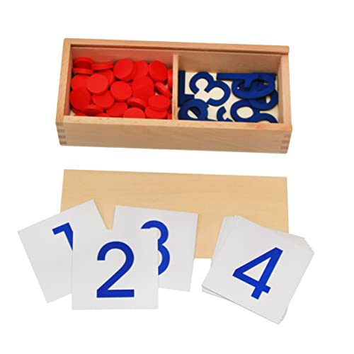 BESTonZON 5 Sätze Digitale Mathe-Lehrmittel pädagogisches Spielzeug Educational Toys Kinderspielzeug digitales Spielzeug Lernspielzeug berechnen Puzzle Unterrichtsmaterialien hölzern von BESTonZON