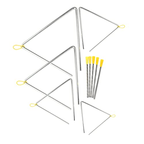 5er-Set Musikdreiecke Dreiecksinstrumente Aus Eisen Für Kinder Lernspielzeug Mit Sicherem Design von BESTonZON