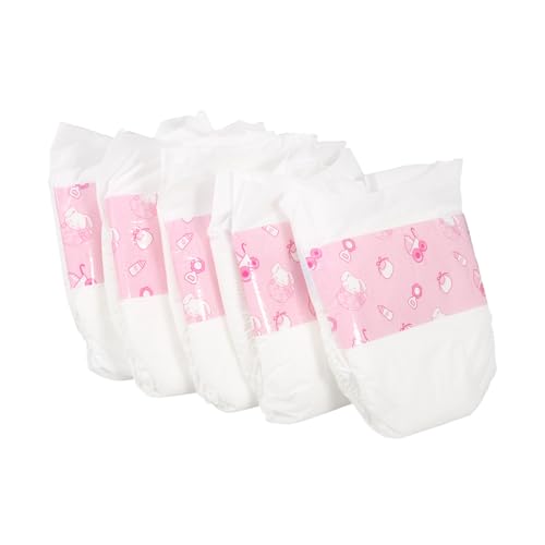 BESTonZON 5 Stück Babywindeln Vortäuschen Von Zubehör Für Reborn Puppen Windeln Für Puppen Puppenwindeln Anziehwindeln Für Puppen Reborn Puppe Babypuppe Reborn von BESTonZON