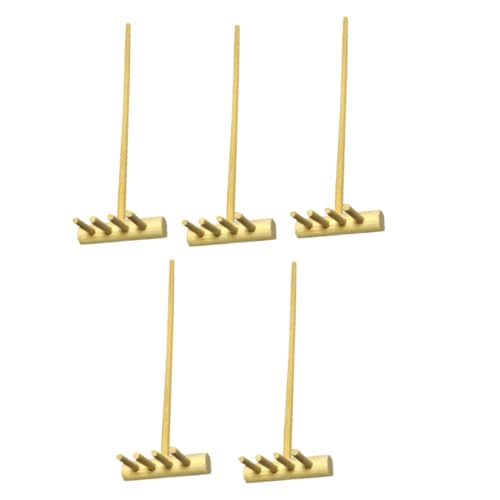 BESTonZON 5stücke Bambus Rake Zahn Sandrechen Für Zen-Garten Miniatur-Dekoration Desktop-Accessoires Zur Entspannung Und Meditation Für Sandtisch-Designs von BESTonZON