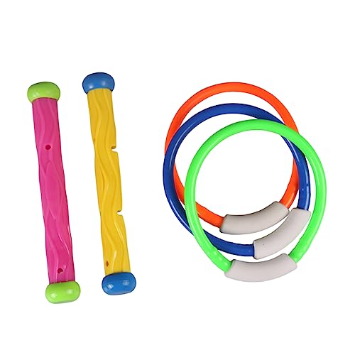 BESTonZON 5er Set Bunte Tauchstäbe Für Schwimmring Für Den Pool Ideales Wasserspielzeug Für Sommeraktivitäten Und Poolpartys Zufällige Farben Und Nummern BESTonZON 5er Set Bunte Tauchstäbe Für Schwimmring Für Den Pool Ideales Wasserspielzeug Für Sommeraktivitäten Und Poolpartys Zufällige Farben Und Nummern von BESTonZON