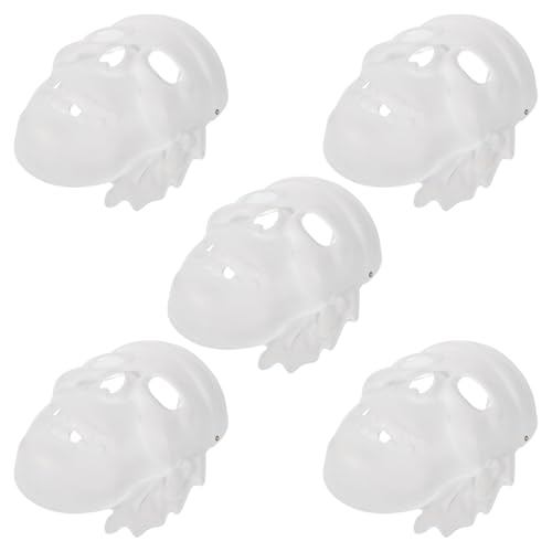 BESTonZON 5 Stück Diy Piratenmasken Papier Unbemalte Masken für Kreative Bastelideen für Partys und Cosplay Bemalen und Gestalten BESTonZON 5 Stück Diy Piratenmasken Papier Unbemalte Masken für Kreative Bastelideen für Partys und Cosplay Bemalen und Gestalten von BESTonZON