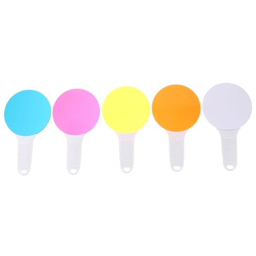 BESTonZON 5 Stück Filterplatte Klare Gläser Kinderspielzeug Griff Farbfiltertafel Farblehrinstrument Farbenpaddel Kinderwissenschaft Farbpaddel Lernspielzeug Aus Kunststoff von BESTonZON