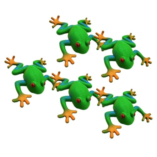 BESTonZON 5stücke Teiliges Kawaii Tier Quetschspielzeug Weiche Realistische Frosch Spielzeuge Zur Stressbewältigung Für Für BESTonZON 5stücke Teiliges Kawaii Tier Quetschspielzeug Weiche Realistische Frosch Spielzeuge Zur Stressbewältigung Für Für von BESTonZON
