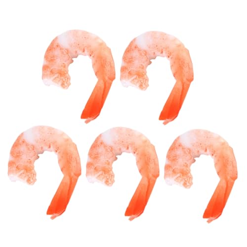 BESTonZON 5 Stücke PVC Garnelen Häuser Lebensechte Garnelen Displays Gefälschte Für Aquarium Restaurant Decor von BESTonZON