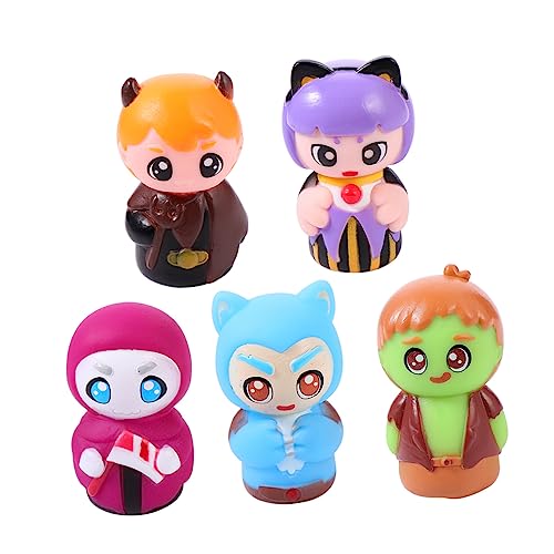 BESTonZON 5 Stück Halloween-fingerspielzeug Puppentrage Spielsachen Kinderspielzeug Spielzeuge Mini-Halloween-Modell Halloween-Puppen Für Puppen Lernspielzeug PVC BESTonZON 5 Stück Halloween-fingerspielzeug Puppentrage Spielsachen Kinderspielzeug Spielzeuge Mini-Halloween-Modell Halloween-Puppen Für Puppen Lernspielzeug PVC von BESTonZON