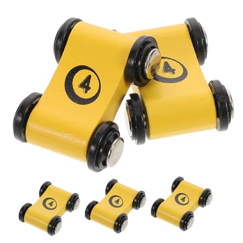 BESTonZON 5 Stück Holz LKW Frühes Lernspielzeug Holzspielzeug Spielzeugauto Abenteuerspielzeug Rennspiel Auto Holzreibungsautos Mini Rennauto Gelb BESTonZON 5 Stück Holz LKW Frühes Lernspielzeug Holzspielzeug Spielzeugauto Abenteuerspielzeug Rennspiel Auto Holzreibungsautos Mini Rennauto Gelb von BESTonZON