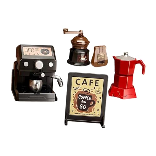 BESTonZON 5 Stück Kaffeemaschinen Modell Puppenhaus Kaffeemaschine Miniatur Kaffeemaschine Kaffeemaschinen Puppenhausmöbel Mini Puppenhaus Puppenhaus Zubehör Kaffeegeschirr von BESTonZON