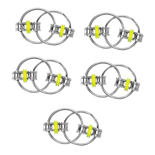 BESTonZON 5 Stück Edelstahl-Spielzeug Metallkette Spielzeug Zum Entspannen Zufällige Farbe BESTonZON 5 Stück Edelstahl-Spielzeug Metallkette Spielzeug Zum Entspannen Zufällige Farbe von BESTonZON