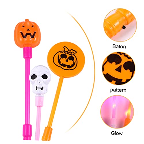 BESTonZON 5 Stück Leuchtstab Stock Halloween Schädel Schütteln Leuchtender Kürbis Schüttelstab Leuchtend Leuchtender Stab Plastik BESTonZON 5 Stück Leuchtstab Stock Halloween Schädel Schütteln Leuchtender Kürbis Schüttelstab Leuchtend Leuchtender Stab Plastik von BESTonZON