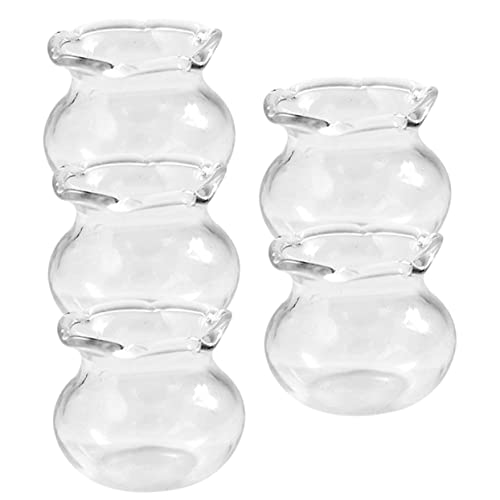 BESTonZON 5 Stück Miniatur Fischtank aus Transparente Glasornamente für Puppenhaus Dekoration Leere Fischschalen für DIY Szenen Kreatives für Mini Aquarium Zubehör BESTonZON 5 Stück Miniatur Fischtank aus Transparente Glasornamente für Puppenhaus Dekoration Leere Fischschalen für DIY Szenen Kreatives für Mini Aquarium Zubehör von BESTonZON