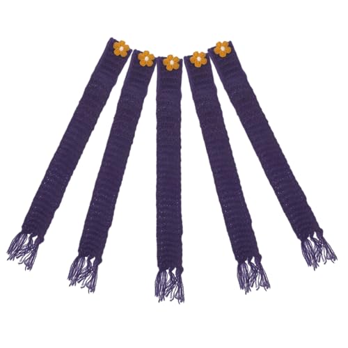 BESTonZON 5 Stück Miniatur Strickschals für Puppen Verstellbare Navyblau Dekoratives Puppenzubehör Handgestrickter Wollschal für DIY Bastelprojekte BESTonZON 5 Stück Miniatur Strickschals für Puppen Verstellbare Navyblau Dekoratives Puppenzubehör Handgestrickter Wollschal für DIY Bastelprojekte von BESTonZON