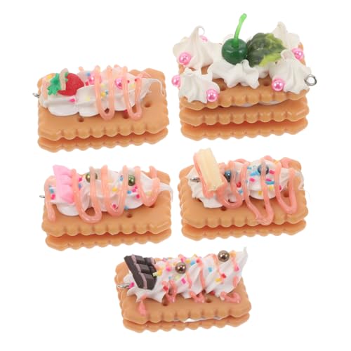 BESTonZON 5 Stück Simuliertes Cookie -Modell Keksspielzeug Biskuit-Modelle Dessertessen Nachtisch Essen simulierte Brotverzierungen Cookies -Modell für Party Cartoon-Keks PVC BESTonZON 5 Stück Simuliertes Cookie -Modell Keksspielzeug Biskuit-Modelle Dessertessen Nachtisch Essen simulierte Brotverzierungen Cookies -Modell für Party Cartoon-Keks PVC von BESTonZON