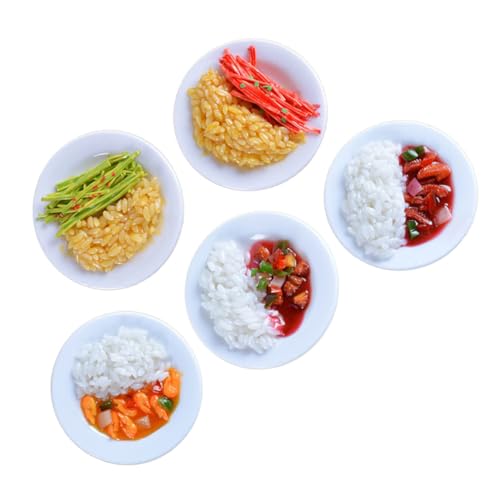 BESTonZON 5 Stück Simuliertes Essen Spielzeugnahrung Lebensmittelmodell Gefälschtes Essen Essensmodell Reisspiel Lebensmittelspielzeug Probieren PVC BESTonZON 5 Stück Simuliertes Essen Spielzeugnahrung Lebensmittelmodell Gefälschtes Essen Essensmodell Reisspiel Lebensmittelspielzeug Probieren PVC von BESTonZON