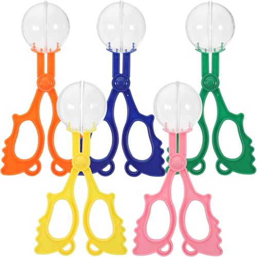 BESTonZON 5 Stück Teiliges Bunte Insektenfangscheren für Spaßige und Lehrreiche Outdoor Spielzeuge für Erkundungen für Sommerlager und Campingabenteuer von BESTonZON