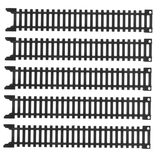 BESTonZON 5 Stück Teiliges Ersatzgleis für Eisenbahn Kunststoff Hochgeschwindigkeitszug Schienen Gerades Gleis Zubehör für Kreatives Spiel und Erweiterung des Zugsets von BESTonZON