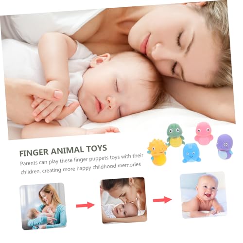 BESTonZON 5 Stück Teiliges Fingerpuppen Meerestiere aus Weichem Bunte Kinderspielzeuge für Rollenspiel und Eltern Junge Mädchen Interaktion für Geburtstagsgeschenke und Kreative BESTonZON 5 Stück Teiliges Fingerpuppen Meerestiere aus Weichem Bunte Kinderspielzeuge für Rollenspiel und Eltern Junge Mädchen Interaktion für Geburtstagsgeschenke und Kreative von BESTonZON
