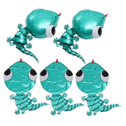 BESTonZON 5 Stück Teiliges Gecko Folienballon Realistische Tierform Bunte Partydeko für Kindergeburtstag Einzigartige und Fotodekoration Langlebige Luftballons für Fröhliche Feierlichkeiten BESTonZON 5 Stück Teiliges Gecko Folienballon Realistische Tierform Bunte Partydeko für Kindergeburtstag Einzigartige und Fotodekoration Langlebige Luftballons für Fröhliche Feierlichkeiten von BESTonZON