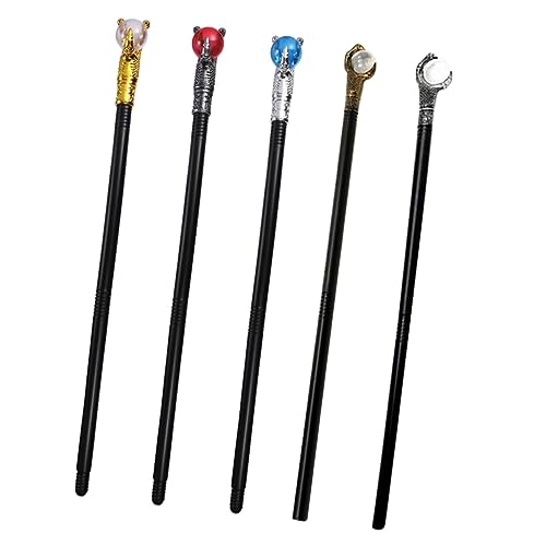 BESTonZON 5 Stück Teiliges Halloween Zauberstab Dekorative Gehstöcke für Kostümpartys Cosplay und Halloween Dekoration Lustige Requisiten für Maskeraden und Festlichkeiten BESTonZON 5 Stück Teiliges Halloween Zauberstab Dekorative Gehstöcke für Kostümpartys Cosplay und Halloween Dekoration Lustige Requisiten für Maskeraden und Festlichkeiten von BESTonZON