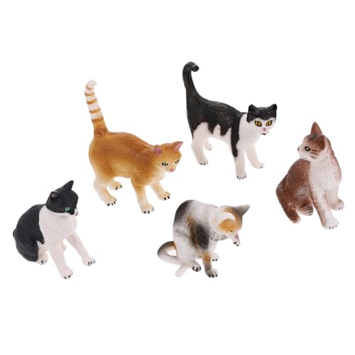 BESTonZON 5 Stück Teiliges Katzenfiguren Miniatur Deko für Haus und Garten Niedliche Desktop Ornamente für Bonsai und Mikrolandschaft Kindgerechte Spielfiguren zur Liebevollen Gestaltung BESTonZON 5 Stück Teiliges Katzenfiguren Miniatur Deko für Haus und Garten Niedliche Desktop Ornamente für Bonsai und Mikrolandschaft Kindgerechte Spielfiguren zur Liebevollen Gestaltung von BESTonZON