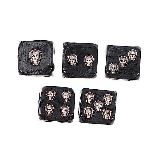 BESTonZON 5 Stück Teiliges Kreative Skull Würfel für Partys Seitige Würfel Dekoration für Bar und Spiele Robustes Material für und Außenevents BESTonZON 5 Stück Teiliges Kreative Skull Würfel für Partys Seitige Würfel Dekoration für Bar und Spiele Robustes Material für und Außenevents von BESTonZON