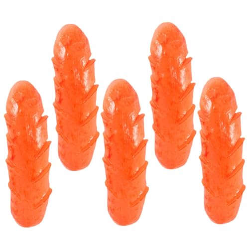 BESTonZON 5 Stück Teiliges Künstliche Bratwurst Deko Realistisch aus PVC Flexibel Vielseitig als Fotorequisite und Wohnaccessoire für Küche und Party von BESTonZON