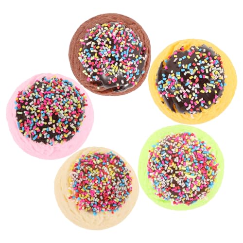 BESTonZON 5 Stücke Künstliche Eiskugeln Miniatur EIS Modelle Dekoratives EIS Lebensechte Eisdesserts für Küche und Party von BESTonZON